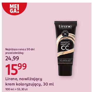 Nawilżający krem koloryzujący LIRENE MAGIC MAKE-UP promocja w Rossmann