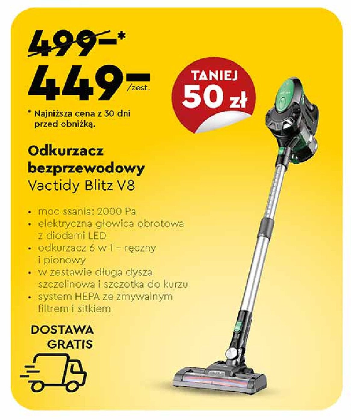 Odkurzacz vactidy blitz v8 promocja
