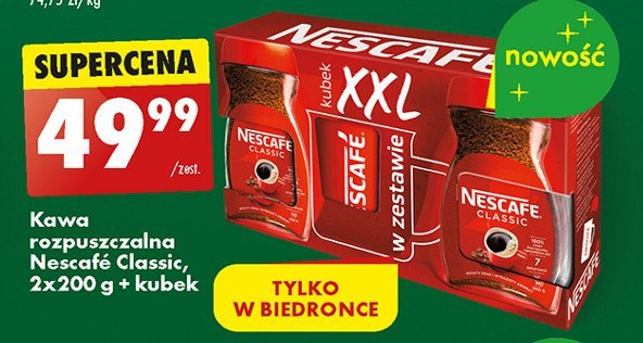 Kawa + kubek Nescafe classic promocja