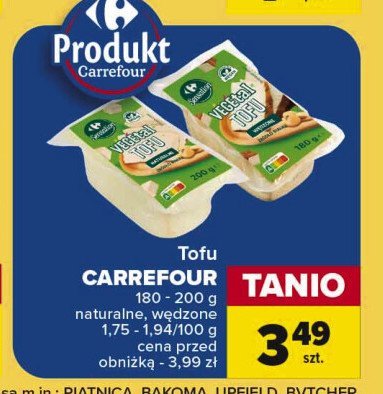 Tofu wędzone Carrefour sensation promocja