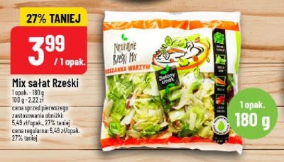 Mix sałat Rzeźki promocja w POLOmarket