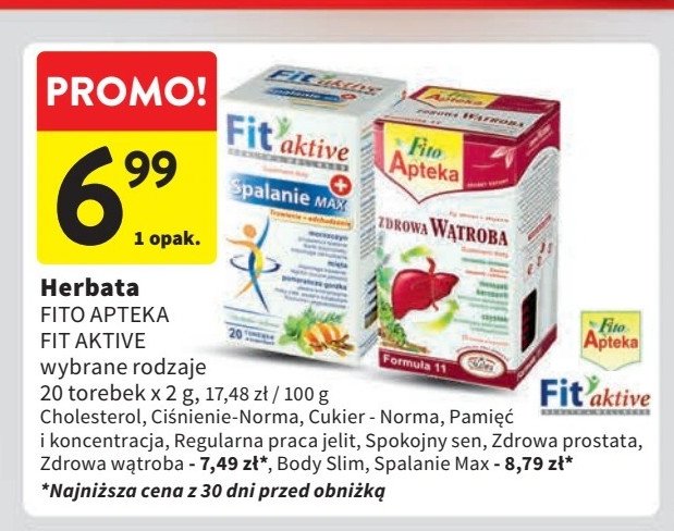 Herbatka ziołowa cukier - norma Malwa fito apteka Malwa tea promocja