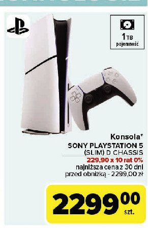 Konsola ps5 slim + pad Sony playstation 5 promocja w Carrefour