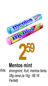 Dropsy fanta Mentos classic promocja