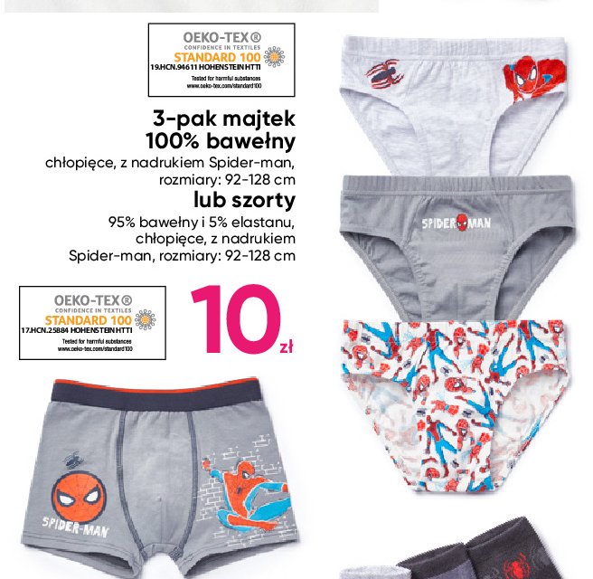 Majtki dzieci臋ce spider-man promocja