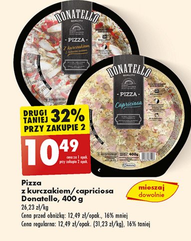 Pizza capriciosa Donatello pizza promocja