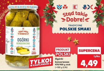 Ogórki konserwowe promocja w Kaufland