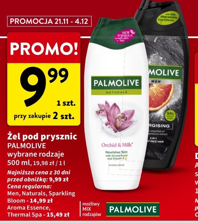 Żel pod prysznic energising Palmolive promocja w Intermarche