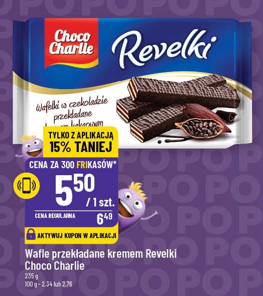 Wafle revelki Choco charlie promocja w POLOmarket