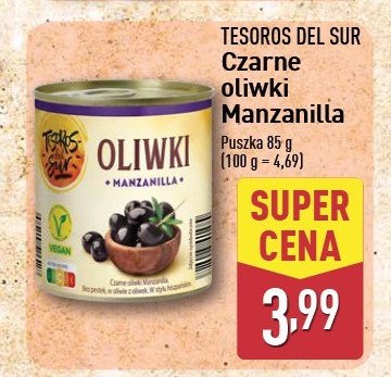 Oliwki czarne manzanilla promocja w Aldi