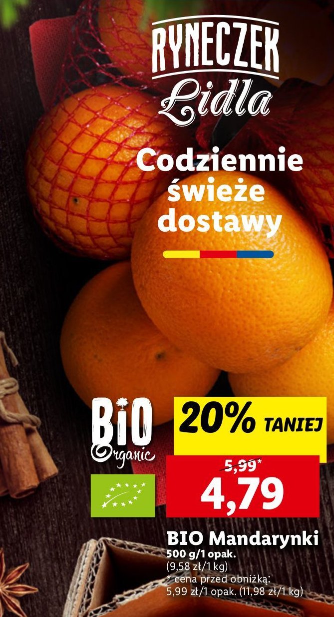 Mandarynki bio Bio organic promocja