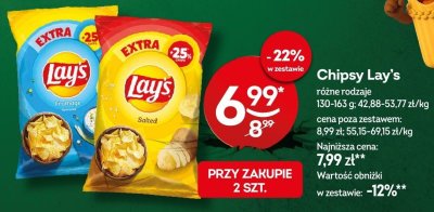 Chipsy Lay's różne rodzaje promocja w Żabka