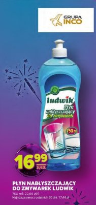 Płyn nabłyszczający do zmywarek Ludwik promocja w Stokrotka