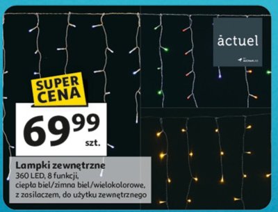 Lampki zewnętrzne 360 LED 8 funkcji promocja w Auchan