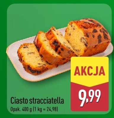 Ciasto stracciatella promocja w Aldi