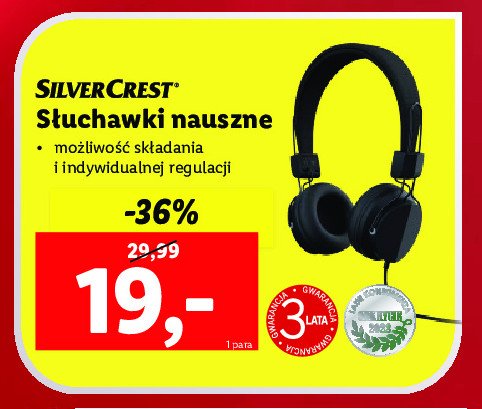 S艂uchawki nauszne Silvercrest promocja