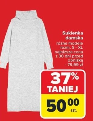 Sukienka damska różne modele rozm. S - XL Carrefour promocja w Carrefour