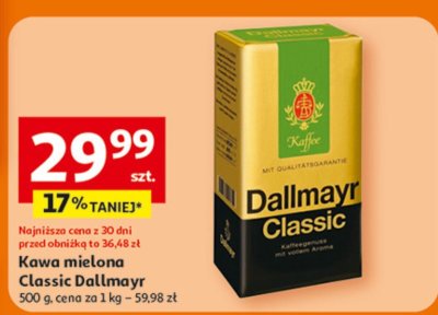 Kawa mielona Classic Dallmayr promocja w Auchan