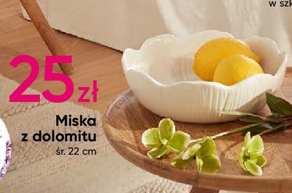 Miska z dolomitu 22 cm promocja w Pepco