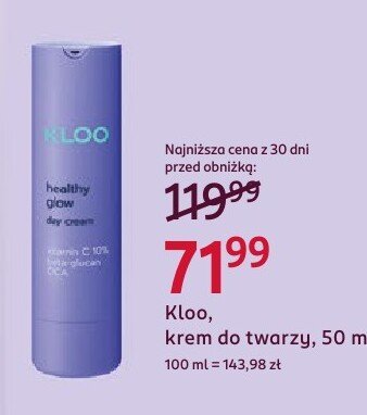 Kloo, krem do twarzy, 50 ml promocja w Rossmann