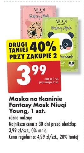 Maska na tkaninie fantasy Niuqi promocja