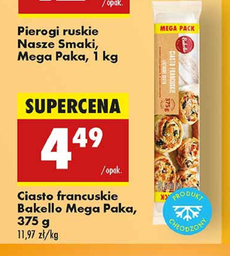 Ciasto francuskie Bakello promocja w Biedronka