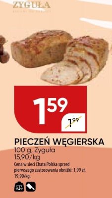Pieczeń węgierska Żyguła promocja w Chata Polska