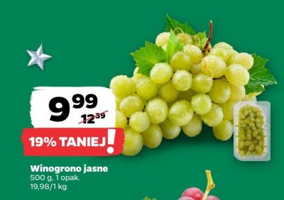 Winogrono jasne 500 g promocja w Netto
