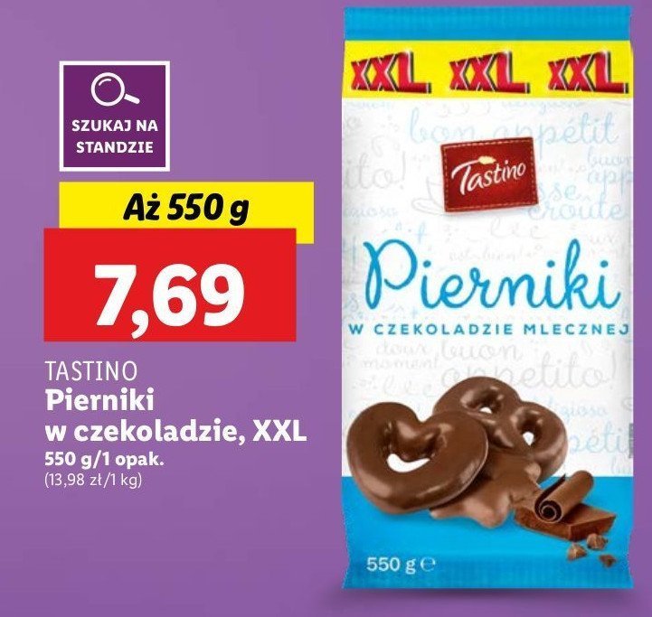 Pierniki w czekoladzie mlecznej Tastino pierniki promocja