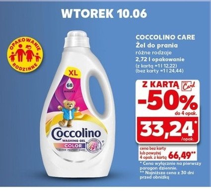 Żel do prania color Coccolino promocja