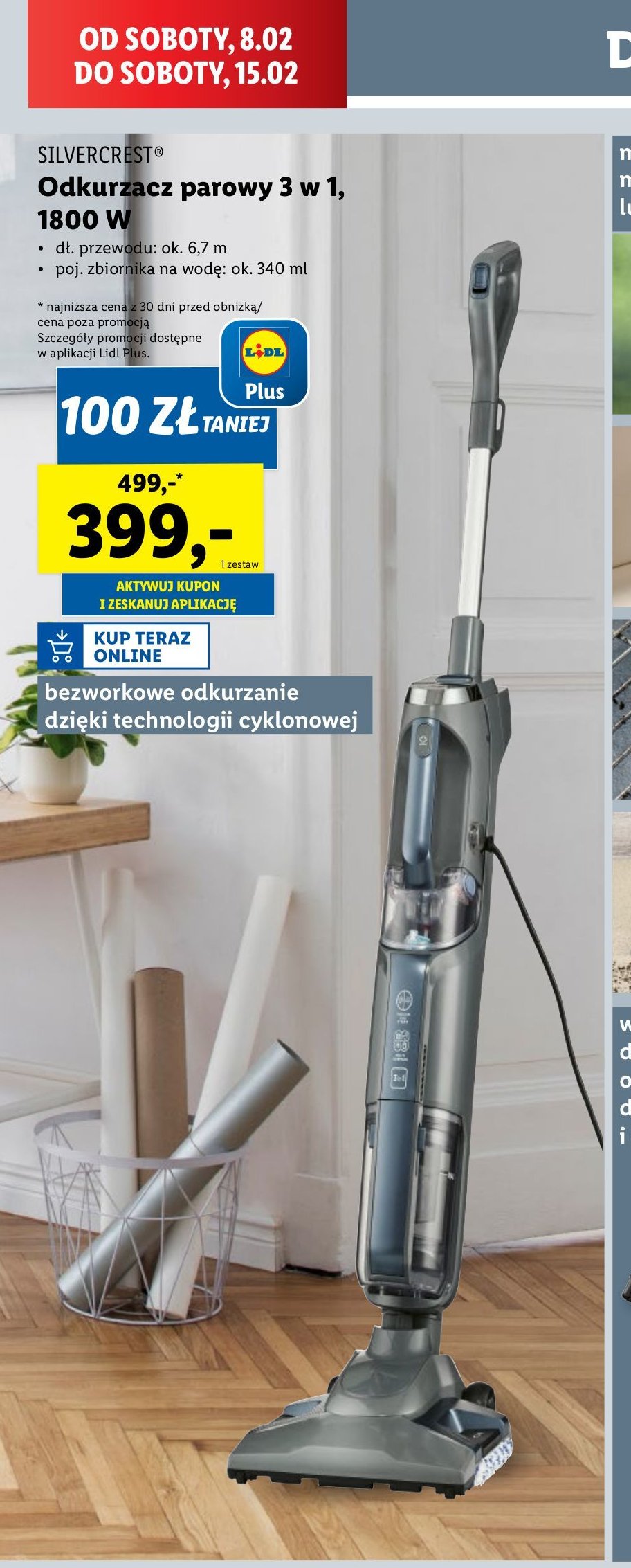 Odkurzacz wielofunkcyjny 3 w 1 Silvercrest promocja w Lidl