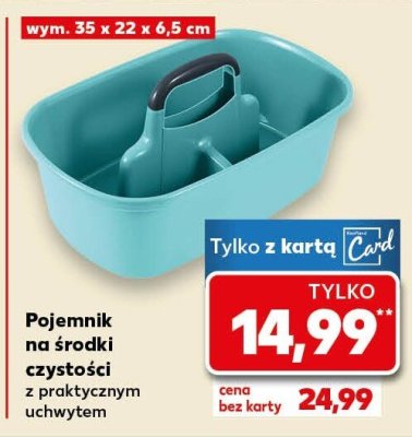 Pojemnik na środki czystości K-CLASSIC z praktycznym uchwytem promocja w Kaufland