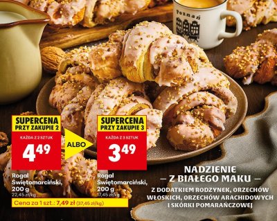 Rogal Świętomarcińki, 200 g promocja w Biedronka