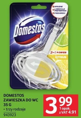 DOMESTOS ZAWIESZKA DO WC 35 G trzy rodzaje promocja w Selgros