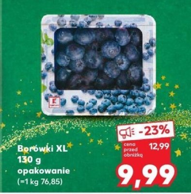 Borówki XL 150g Kaufland promocja w Kaufland