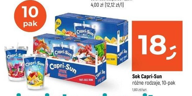 Napój mystic dragon Capri-sun promocja w Dealz