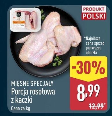 Porcja rosołowa z kaczki promocja w Aldi