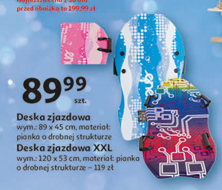Deska zjazdowa 120 x 53 cm promocja