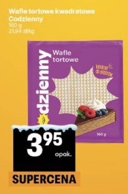Wafle tortowe kwadratowe Codzienny promocja w Delikatesy Centrum