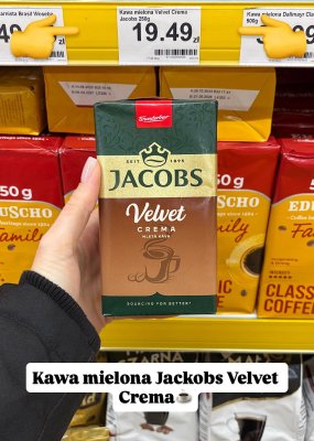 Kawa mielona Velvet Crema 250 g promocja w Dino