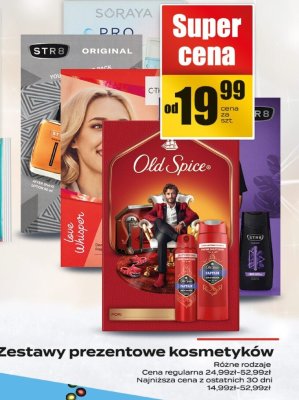 Zestawy prezentowe kosmetyków Old Spice, STR8 promocja w Supeco