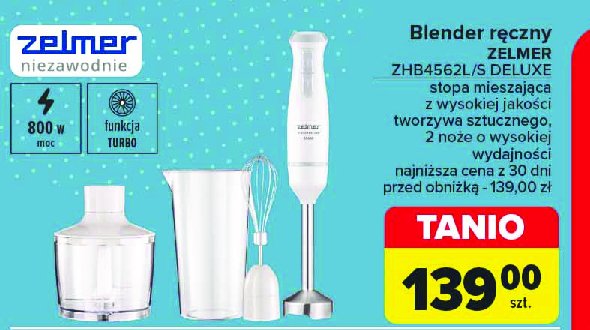 Blender zhb4562s Zelmer promocja