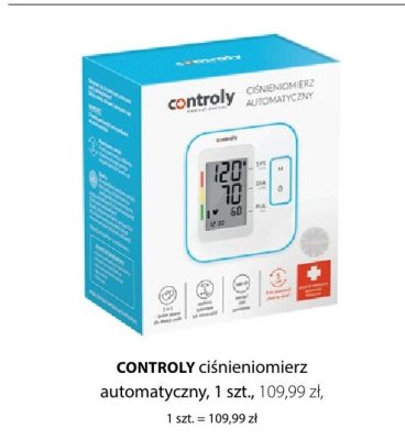 Ciśnieniomierz CONTROLY automatyczny promocja w Hebe