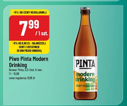 Piwo Pinta modern drinking promocja