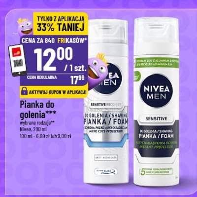 Pianka do golenia Nivea Men promocja w POLOmarket