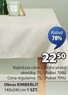Obrus KIMBERLIT promocja w Jysk