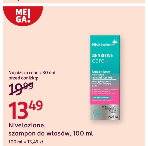 Szampon specjalistyczny ultradelikatny NIVELAZIONE SENSITIVE CARE promocja w Rossmann