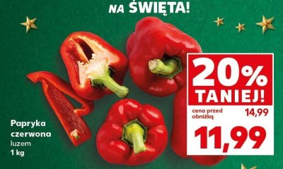 Papryka czerwona luzem 1 kg promocja w Kaufland