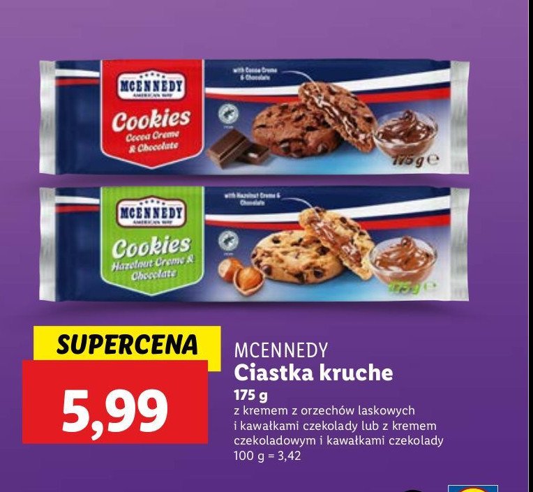 Ciastka american star chocotelli Mcennedy promocja