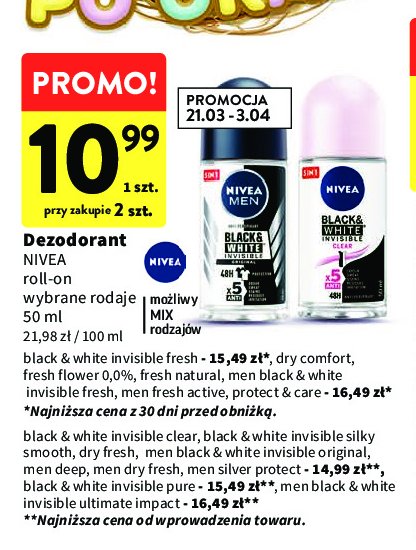 Dezodorant Nivea fresh flower promocja